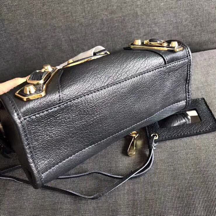 BALENCIAG巴黎世家 機車包 23cm原版山羊皮配金邊 手提肩背斜挎包  BL1380